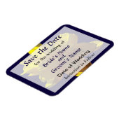 Sluiting van Gele Daffodil Bewaar de datum Magneet (Linkerzijde)