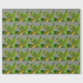 Sluiting van gesluierde kameleon onder het plant b cadeaupapier (Vlak)