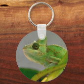 Sluiting van gesluierde kameleon onder het plant b sleutelhanger (Voorkant)