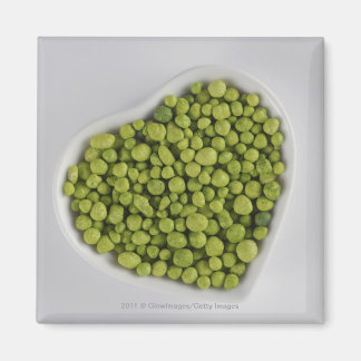 Sluiting van groene kieuwen in een kom van de hart magneet