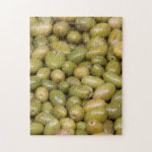 Sluiting van groene olijven legpuzzel (Verticaal)
