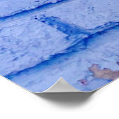 Sluiting van het baksteenoppervlak poster (Hoek)