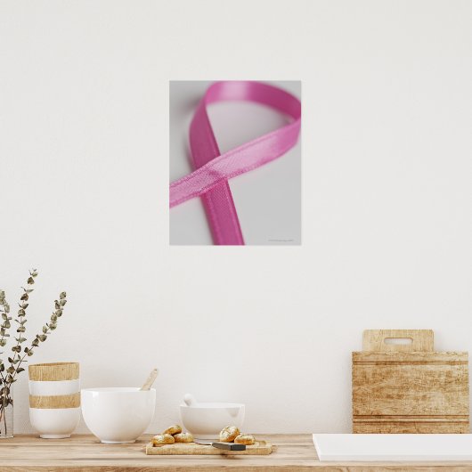 Sluiting van het borstkankerbewustmakingseffect poster (Keuken)