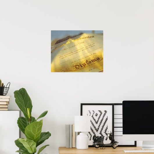 Sluiting van het diploma, Afstuderen Poster (Thuiskantoor)