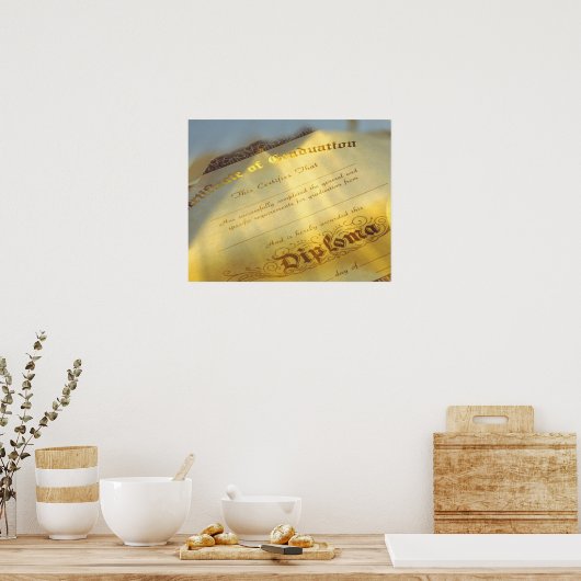 Sluiting van het diploma, Afstuderen Poster (Keuken)