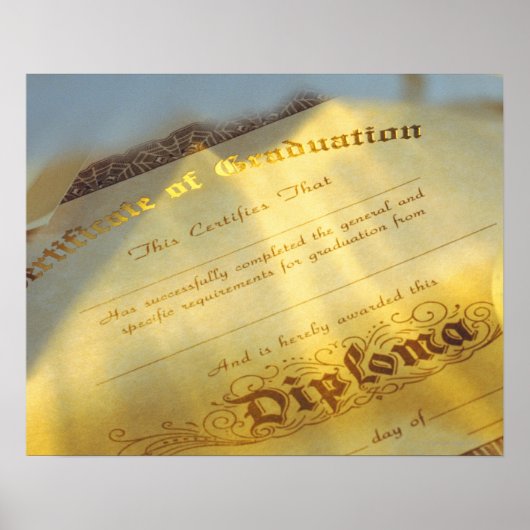 Sluiting van het diploma, Afstuderen Poster (Voorkant)