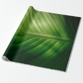 Sluiting van het groene blad cadeaupapier (Uitgerold)