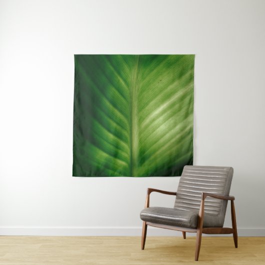 Sluiting van het groene blad wandkleed (In Situ (horizontaal))