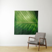 Sluiting van het groene blad wandkleed (In situ)