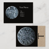 SLUITING VAN HET KNIGHTS-TEMPLAR MONOGRAM Kraft Pa Visitekaartje (Voorkant / Achterkant)