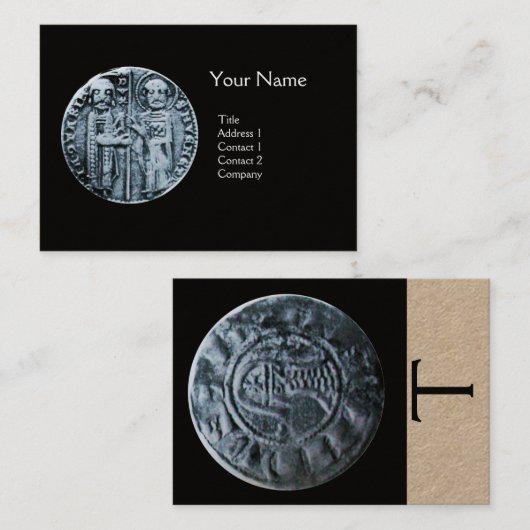 SLUITING VAN HET KNIGHTS-TEMPLAR MONOGRAM Kraft Pa Visitekaartje (Voorkant / Achterkant)