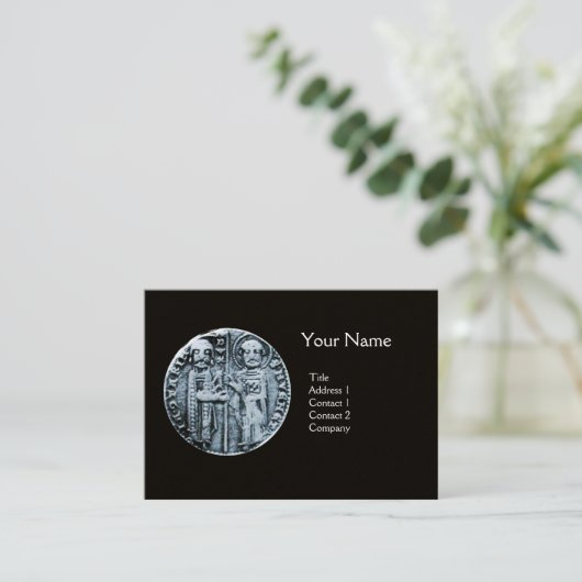 SLUITING VAN HET KNIGHTS-TEMPLAR MONOGRAM Kraft Pa Visitekaartje (Staand voorkant)