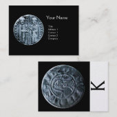 SLUITING VAN HET KNIGHTS-TEMPLAR-MONOGRAM Pearl Pa Visitekaartje (Voorkant / Achterkant)