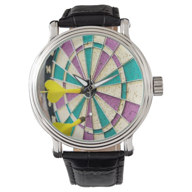 Sluiting van het kunstbord horloge (Voorkant)