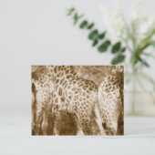 Sluiting van het nationale park van de Giraffe Kru Briefkaart (Staand voorkant)