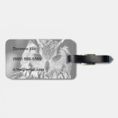 Sluiting van het portret van Euraziatische arend-u Bagagelabel (Achterkant horizontaal)