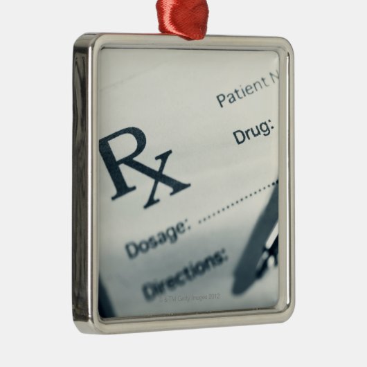 Sluiting van het recept metalen ornament (Rechts)