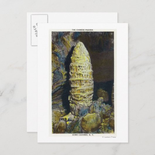 Sluiting van het Uitzicht van de Chinese pagode Briefkaart (Voorkant / Achterkant)