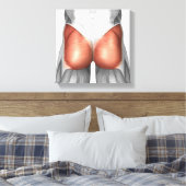 Sluiting van het Uitzicht van de menselijke gladde Canvas Afdruk (Insitu (Slaapkamer))