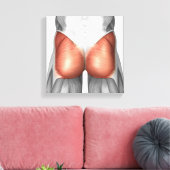 Sluiting van het Uitzicht van de menselijke gladde Canvas Afdruk (Insitu (Woonkamer))