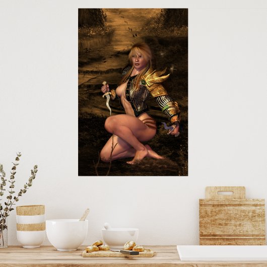 Sluiting van "Hunter of Hunted" Poster (Keuken)