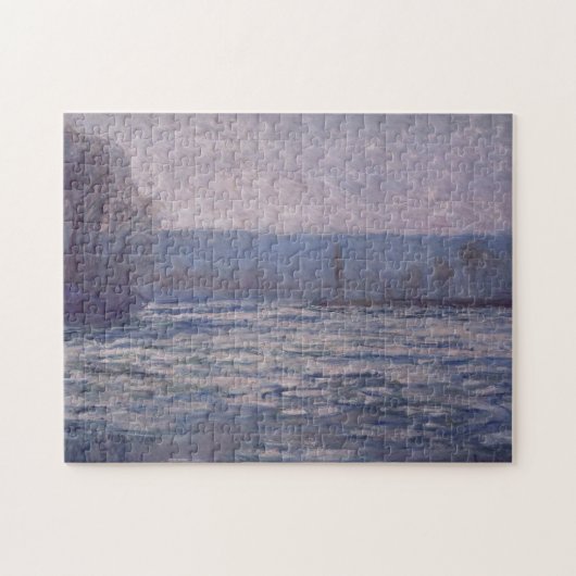 Sluiting van ijs op Seine Bennecourt Monet Fine Ar Legpuzzel (Horizontaal)