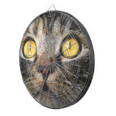 Sluiting van kat met gele ogen dartbord (Voorkant Rechts)