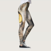 Sluiting van kat met gele ogen leggings (Rechts)