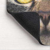 Sluiting van kat met gele ogen muismat (Hoek)