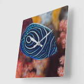 Sluiting van keizer Angelfish Vierkante Klok (Hoek)