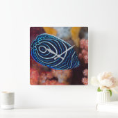 Sluiting van keizer Angelfish Vierkante Klok (Huis)