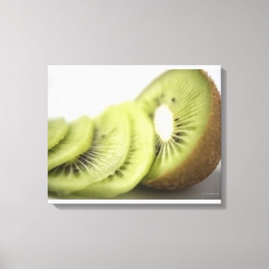 Sluiting van kiwi-plakken canvas afdruk (Voorkant)