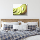 Sluiting van kiwi-plakken canvas afdruk (Insitu (Slaapkamer))