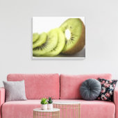Sluiting van kiwi-plakken canvas afdruk (Insitu (Woonkamer))