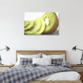 Sluiting van kiwi-plakken canvas afdruk (Insitu (Slaapkamer))