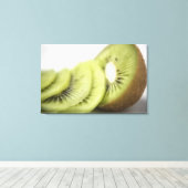 Sluiting van kiwi-plakken canvas afdruk (Insitu (Houten vloer))