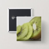 Sluiting van kiwi-plakken vierkante button 5,1 cm (Voorkant /achterkant)