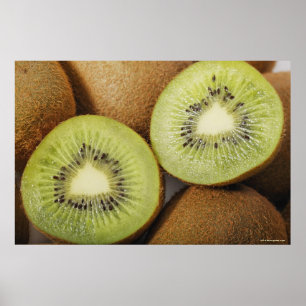 Sluiting van kiwi-vruchten poster