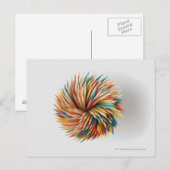 Sluiting van kleurpotloden briefkaart (Voorkant / Achterkant)