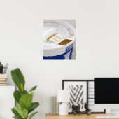 Sluiting van koffie poster (Thuiskantoor)
