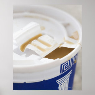 Sluiting van koffie poster