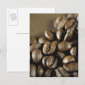 Sluiting van koffiebonen briefkaart (Voorkant / Achterkant)
