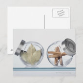 Sluiting van kruiden in twee potten briefkaart (Voorkant / Achterkant)