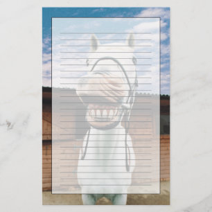 Sluiting van Paarden met Mouth Open Briefpapier