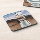 Sluiting van Paarden met Mouth Open Onderzetter (Linkerzijde)