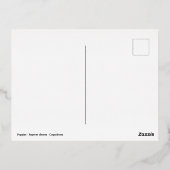 Sluiting van papaver folie feestdagen briefkaart (Achterkant)