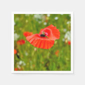 Sluiting van papaver servet (Voorkant)