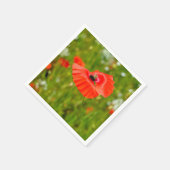 Sluiting van papaver servet (Hoek)