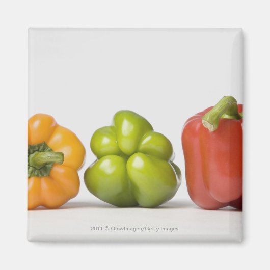 Sluiting van paprika's op rij magneet (Voorkant)