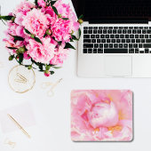 Sluiting van Pink Peony Mousepad Muismat